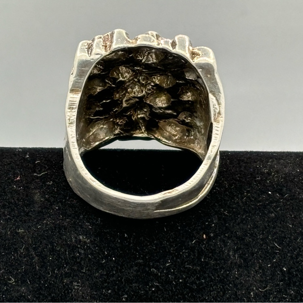 Nugget Silver Statement Ring - image 5